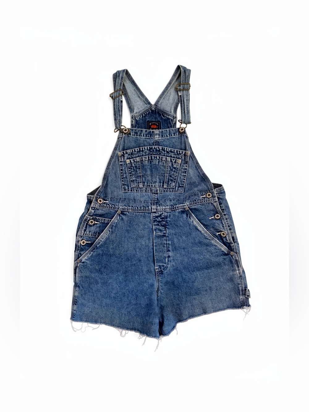 Vintage Denim Short Overalls
